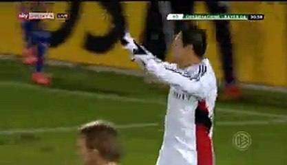 Chicharito Goal - Unterhaching 1-1 Bayer Leverkusen - 15-12-2015 DFB Pokal