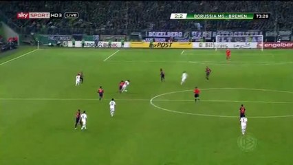 Branimir Hrgota Goal Borussia Monchengladbach vs Werder Bremen 2-2