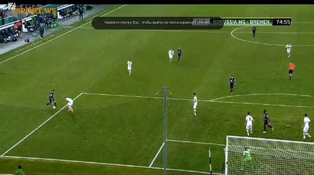 Claudio Pizarro Goal B. Monchengladbach 2- 3 Werder Bremen - 15_12_2015