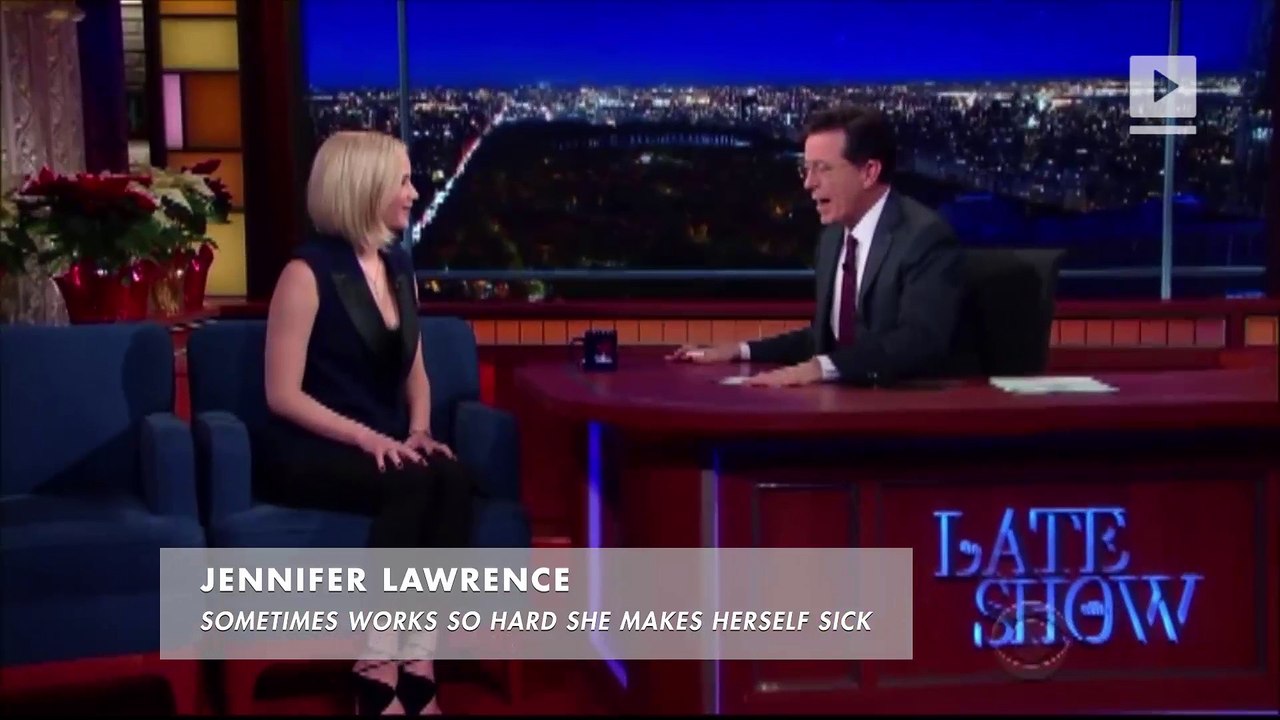 Jennifer Lawrence on Puking: I Get, Like, Lindsay Lohan Grade Exhaustion but Without Any Drugs or Alcohol