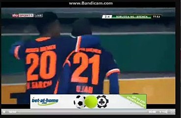 Anthony Ujah Super Goal Monchegladbach 2-4 Werder Bremen 15-12-2015