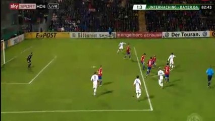 Karim Bellarabi Goal 1-3 / SpVgg Unterhaching vs Bayer 04 Leverkusen (DFB POKAL) 15.12.2015 HD