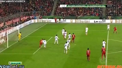 Xabi Alonso Goal - Bayern Munich 1 - 0 Darmstadt - 15_12_2015