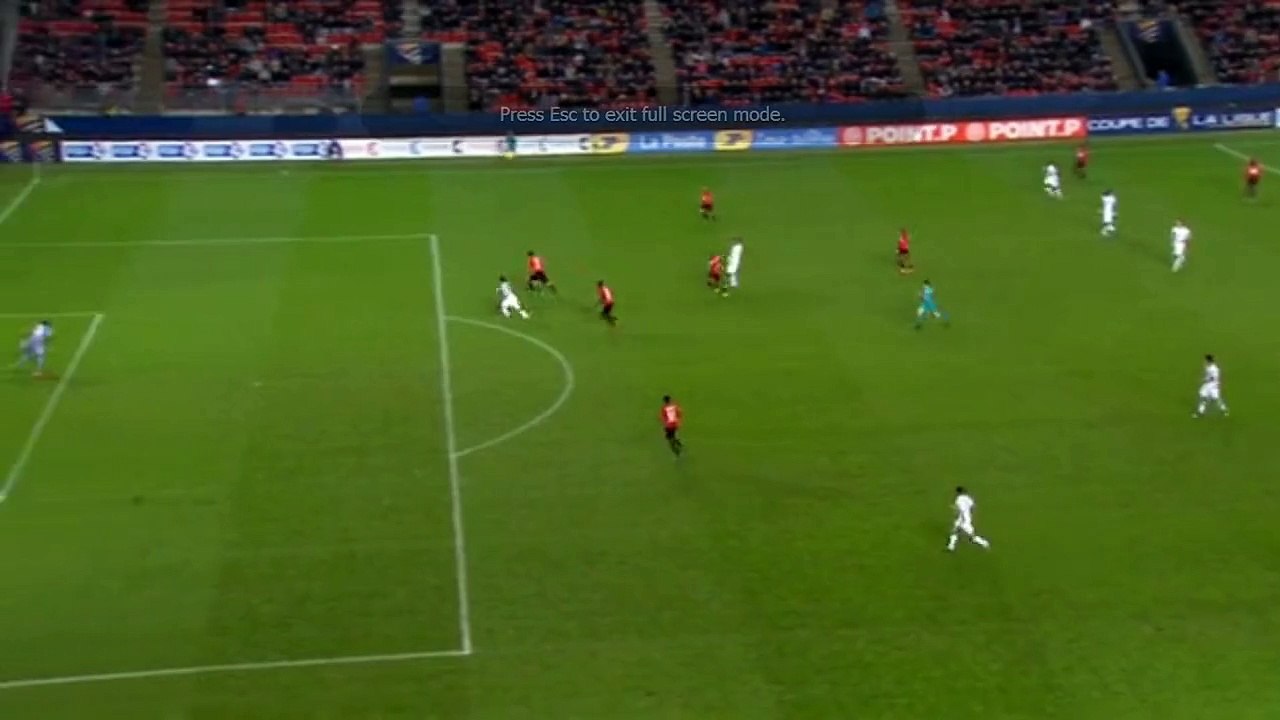 Ben Yedder Goal - Stade Rennes vs Toulouse 0-1 Coupe de la Ligue