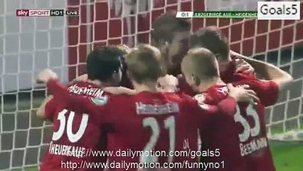 Arne Feick Goal Aue 0 - 1 Heidenheim DBF Pokal 15-12-2015