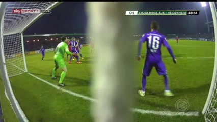 0-1 Arne Feick Goal - Erzgebirge Aue 0-1 FC Heidenheim - 15-12-2015