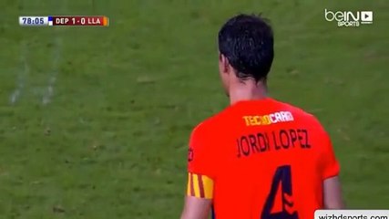 (Penalty) Lopez J. goal - Deportivo La Coruna 1 - 1tLlagostera - 15_12_2015