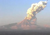Colima Volcano Shoots Ash Into the Sky