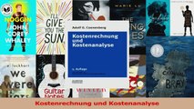 Download  Kostenrechnung und Kostenanalyse Ebook Online