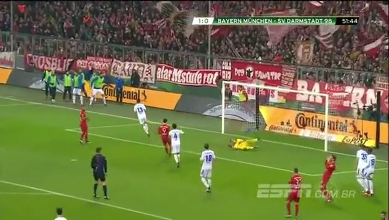 Bayern Munich 1 - 0 Darmstadt All Goals and Full Highlights 15/12/2015 - DFB Pokal