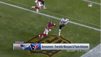 ESPN Brasil announcers call Brady TD pass to Gronkowski