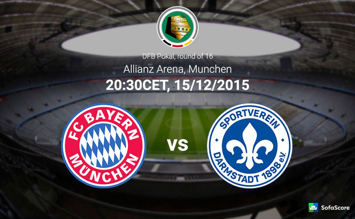 Bayern Munich 1-0 Darmstadt | All Goals & Highlights 15.12.2015 HD DFB Pokal