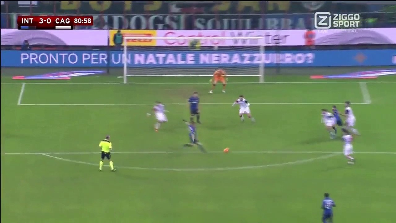 3-0 Ivan Periu0161iu0107 Goal Italy  Coppa Italia  Round 5 - 15.12.2015, Inter Milano 3-0 Cagliari Calcio