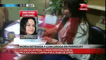 Moria Casan acepto la tenencia de drogas en Paraguay