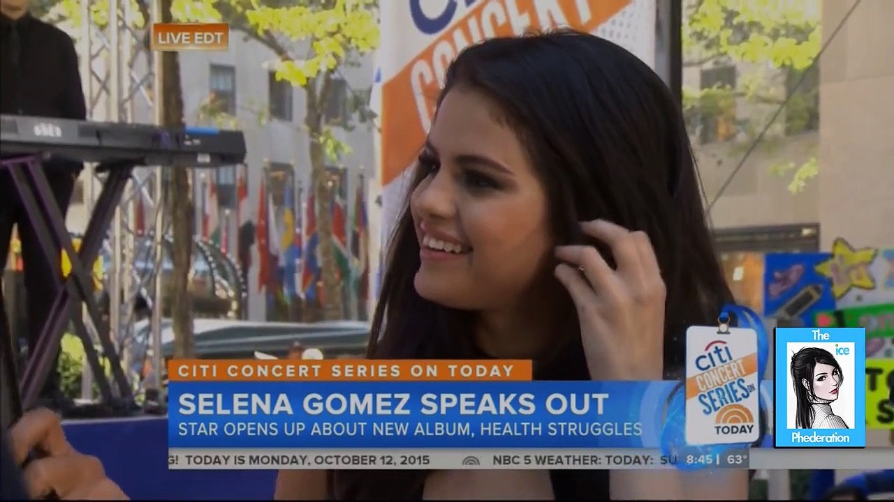 Selena Gomez Today Show Interview | LIVE 10-12-15