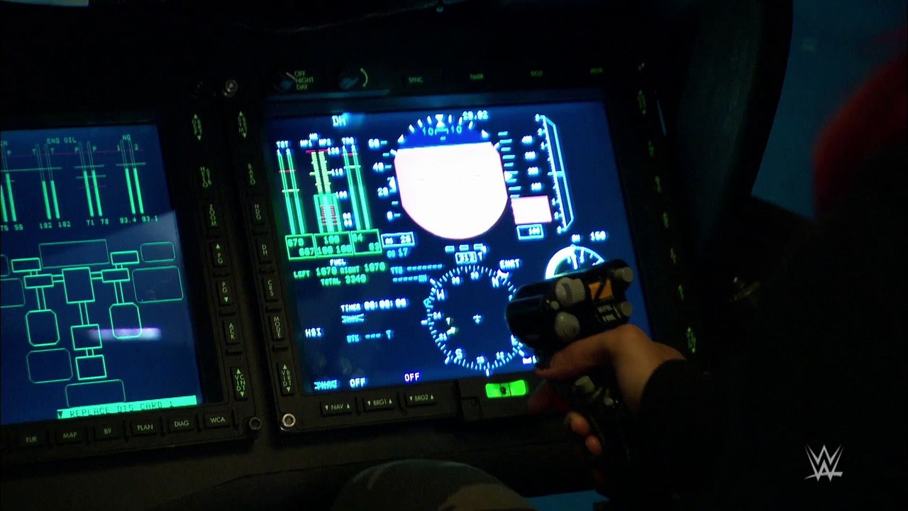 WWE Superstars and Divas simulate flight