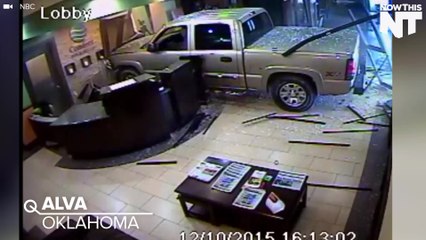 Angry Customer Drives Car Into Hotel Lobby