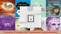 Read  Proverbs Tyndale Old Testament Commentaries Ebook Free