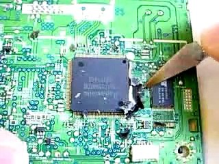 how to remove epoxy resin and smd chips