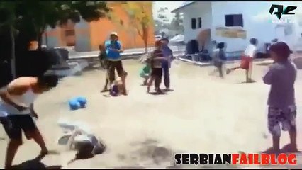 Falling of sexy girls