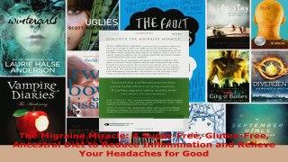 Read  The Migraine Miracle A SugarFree GlutenFree Ancestral Diet to Reduce Inflammation and Ebook Free