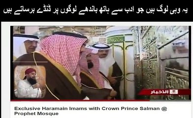 Roza-e-Rasool k samnay Wahabi hath banday kharay
