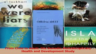 Read  From Child to Adult The Dunedin Multidisciplinary Health and Development Study PDF Online