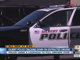 Gilbert police cracking down on distracted driving