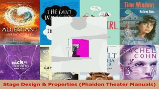 Read  Stage Design  Properties Phaidon Theater Manuals Ebook Free