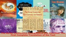 Read  The Syriac Clementine Recognitions and Homilies The First Complete Translation of the PDF Free