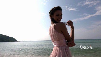 Sassy and Lively Little Pink Cocktail Bridesmaid Dress (part 19)