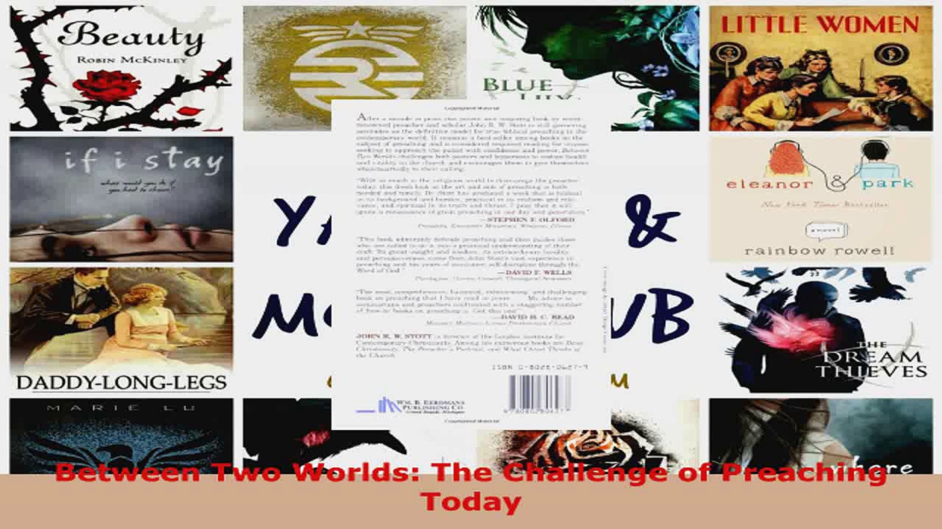 ⁣Read  Between Two Worlds The Challenge of Preaching Today Ebook Free