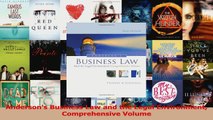 PDF Download  Andersons Business Law and the Legal Environment Comprehensive Volume PDF Full Ebook
