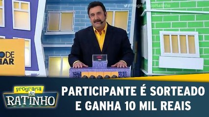 Participante é sorteado e ganha 10 mil reais