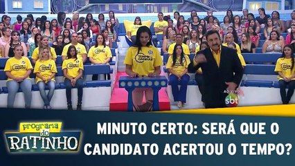 Minuto Certo: Será que o candidato acertou o tempo?