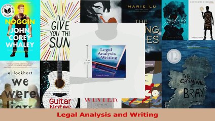 PDF Download  Legal Analysis and Writing PDF Online
