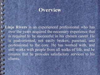 Linje Rivers: A Goal-Oriented Attorney