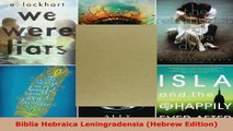 Download  Biblia Hebraica Leningradensia Hebrew Edition PDF Free