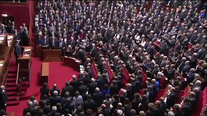 French parliament sings La Marseillaise - BBC News