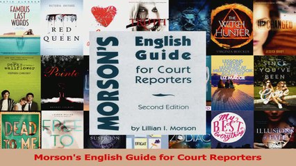 PDF Download  Morsons English Guide for Court Reporters Read Online