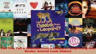 PDF Download  Can You Tell a Cheetah from a Leopard Lightning Bolt Books Animal LookAlikes PDF Full Ebook