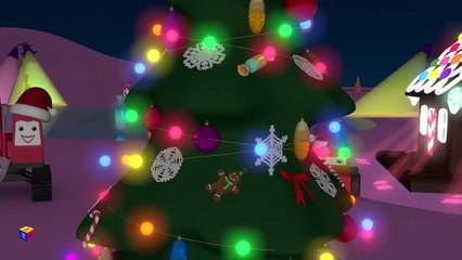 Christmas 2015-Christmas movies cartoons for children. Choo-Choo train celebrates New Year's Eve at candyland