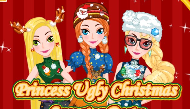 Princess Ugly Christmas Sweater Party