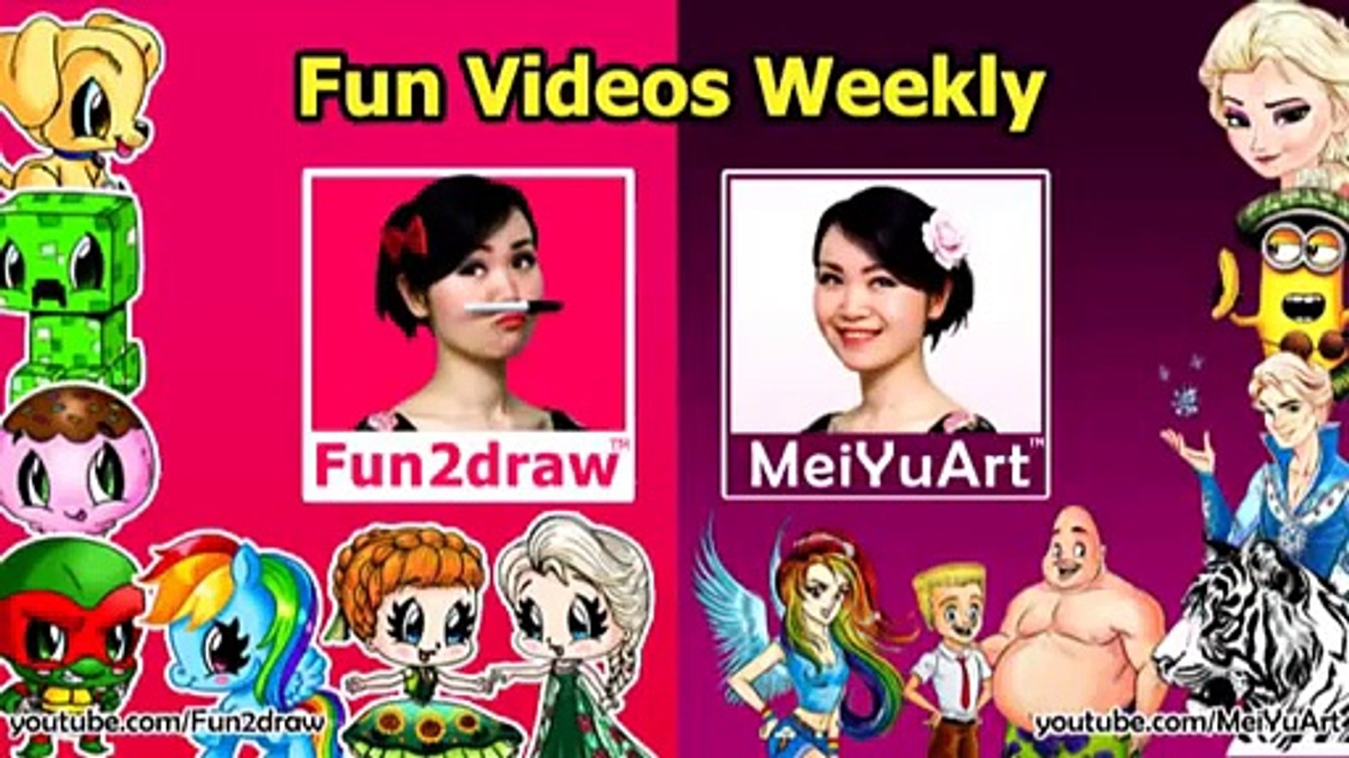 How To Draw Disney Princesses Characters Elsa From Frozen Fun2draw Drawing Channel Dailymotion Video