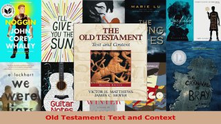 Read  Old Testament Text and Context EBooks Online
