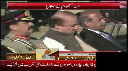 Imran Khan Sitting With Shahbaz Sharif In APS Ceremony