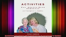 Activities For Adults With Dementia A Caregivers Guide