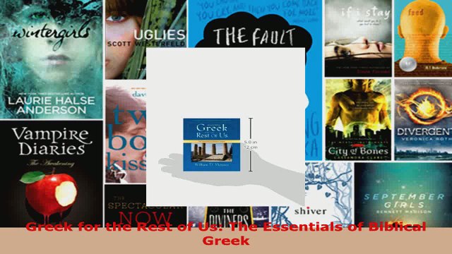 Read Greek for the Rest of Us The Essentials of Biblical Greek EBooks Online