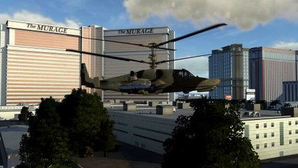 KA50 BLACK SHARK SEARCH AND DESTROY ENNEMY OVER LAS VEGAS  CITY