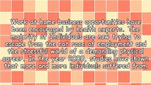 The Top Three Reasons Why Health Experts Encourage Work at Home Business Opportunities